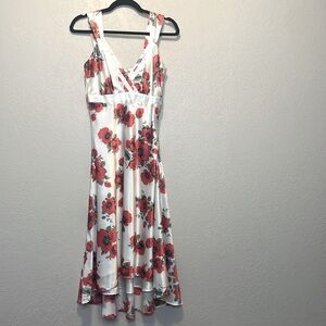 NWT Romy satin floral dress sz M
